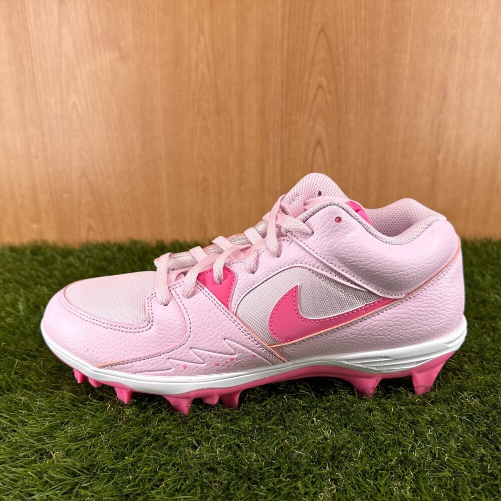 Jordan Stadium 90 Low TD Pink White Football Cleats HQ0210-600 Men's Size 11 - Picture 6 of 8